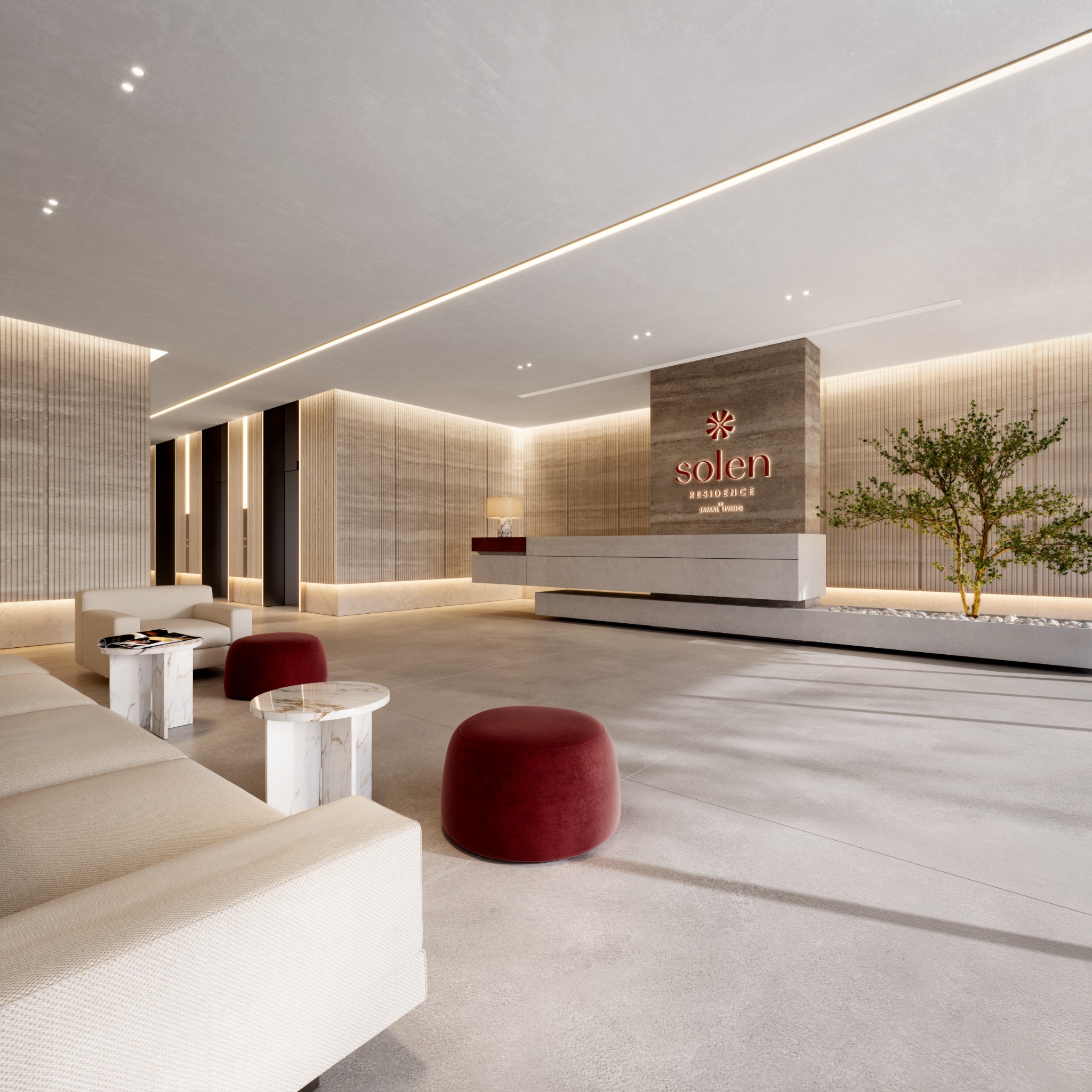 Solen Residence lobby and reception